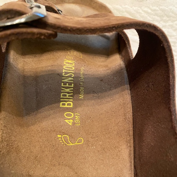 Size: 40 (aka 9.5) sandal, natural cork footbed, leather straps - Picture 5 of 7